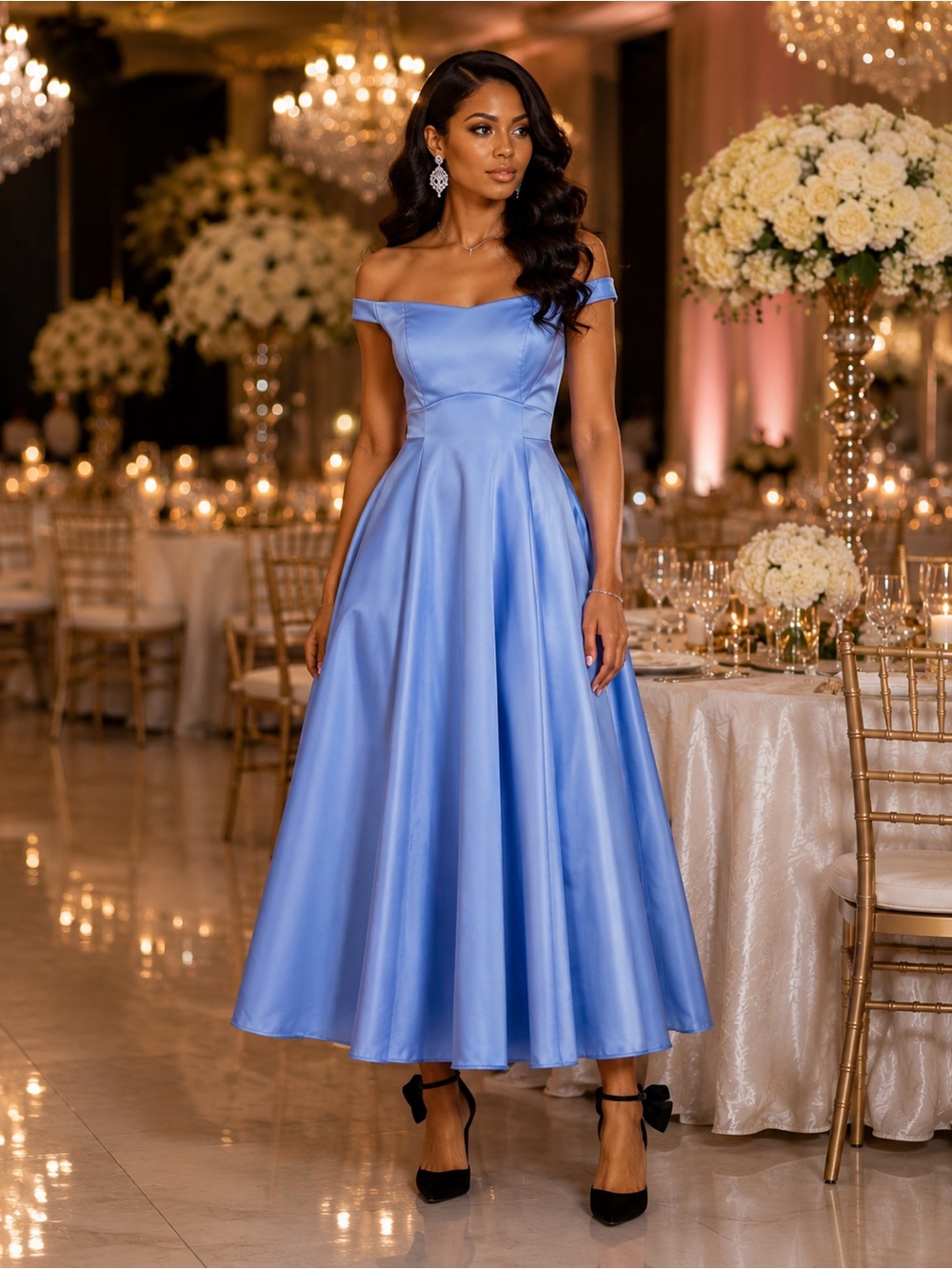 Free People Elegant Iris Blue Phenomenal Dress